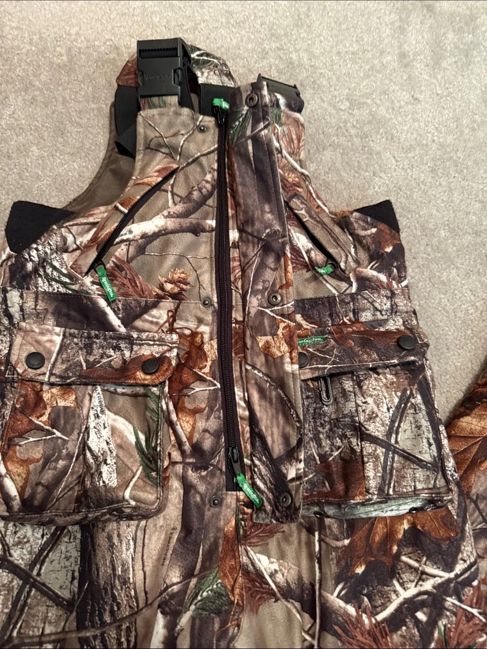 Remington Realtree Camo Bib Jumpsuit - Brown, Green, Black